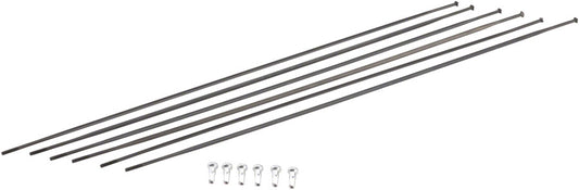 DT Swiss PR1400 DiCut Oxic Spoke Kit: Front & Rear Black-Goodwynn's