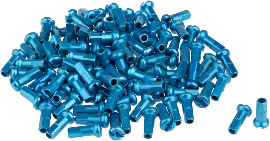 DT Swiss Standard Spoke Nipples - Aluminum 2.0 x 12mm Turquoise Box of 100-Goodwynn'sGoodwynn's