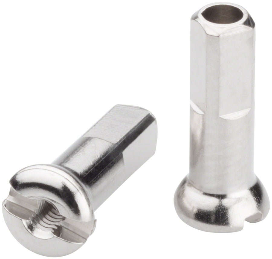 DT Swiss Pro Head Brass Nipples: 2.0 x 14mm Silver Box of 100-Goodwynn'sGoodwynn's