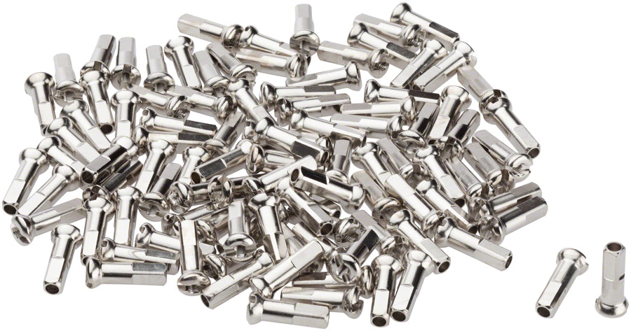 DT Swiss Pro Head Brass Nipples: 2.0 x 14mm Silver Box of 100-Goodwynn'sGoodwynn's