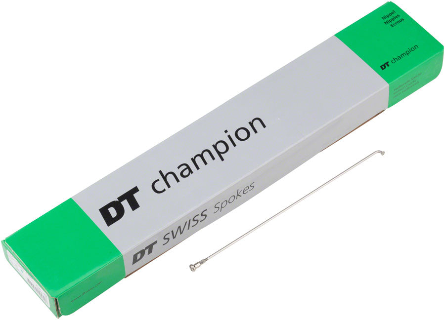 DT Swiss Champion Spoke: 2.0mm 297mm J-bend Silver Box of 100-Goodwynn'sGoodwynn's