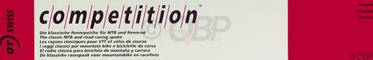 DT Swiss Competition Spoke: 2.0/1.8/2.0mm 306mm J-bend Silver Box of 100-Goodwynn's