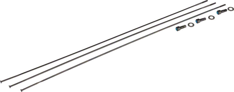 SRAM Spokes/Nipples/Washers 3-pack 298mm CX-Ray Straight-Pull External BLK Rise 60 B1 29"-Goodwynn'sGoodwynn's