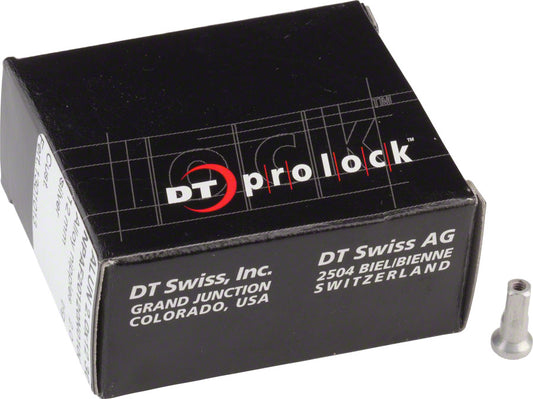 DT Swiss Pro Lock Aluminum Nipples: 2.0 x 12mm Silver Box of 100