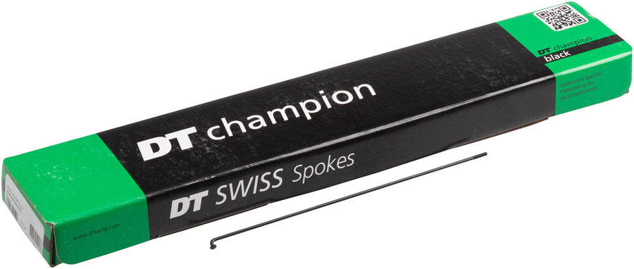 DT Swiss Champion Spoke: 2.0mm 254mm J-bend Black Box of 100-Goodwynn'sGoodwynn's