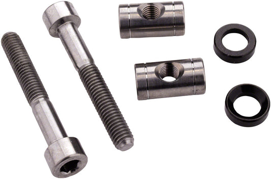 FOX Tooling Kit - 2022 Transfer SL Saddle Clamp Hardware Bolt Pin Washer Pair Titanium-Goodwynn's