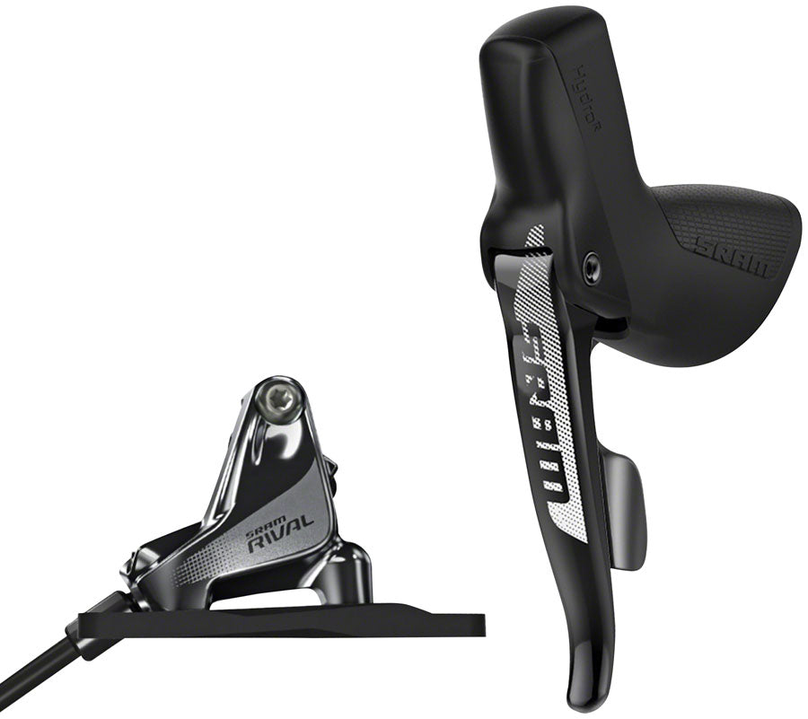 SRAM Rival 1 Disc Brake Cable-Actuated Dropper Remote Lever - Left/Front Flat Mount 20mm Offset BLK A1-Goodwynn'sGoodwynn's