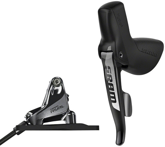 SRAM Rival 1 Disc Brake Cable-Actuated Dropper Remote Lever - Left/Front Flat Mount 20mm Offset BLK A1-Goodwynn's