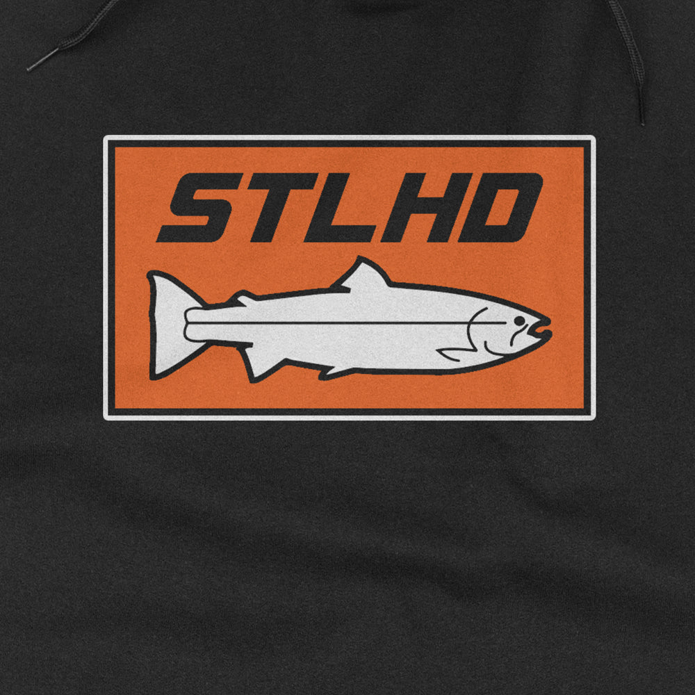 STLHD Men's Standard Logo Black Premium Hoodie