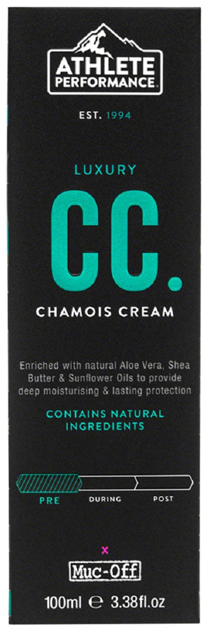 Athlete Performance by Muc-Off Luxury CC Chamois Cream: 100ml Tube-Goodwynn'sGoodwynn's