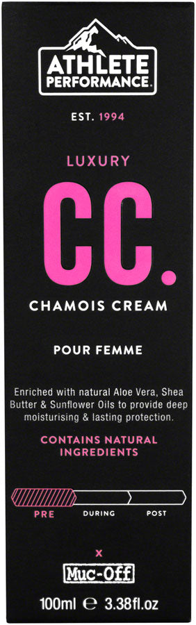 Athlete Performance by Muc-Off Womens Luxury CC Chamois Cream: 100ml Tube-Goodwynn'sGoodwynn's