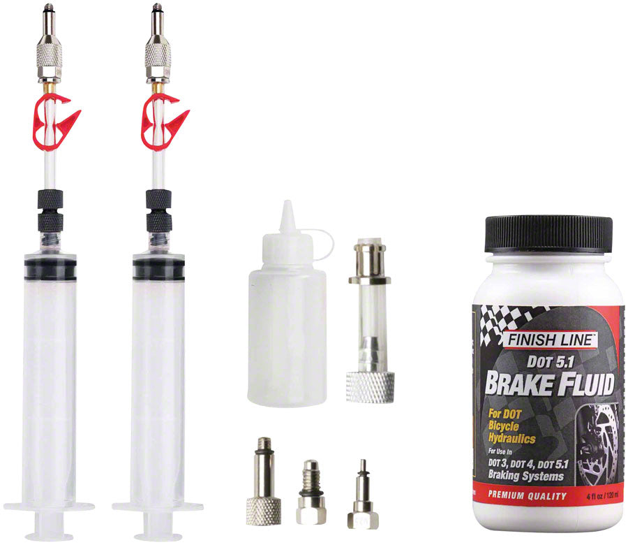 Jagwire Pro DOT Bleed Kit Finish Line DOT 5.1 Fluid - For Avid Hayes Formula Hope Disc Brakes-Goodwynn'sGoodwynn's