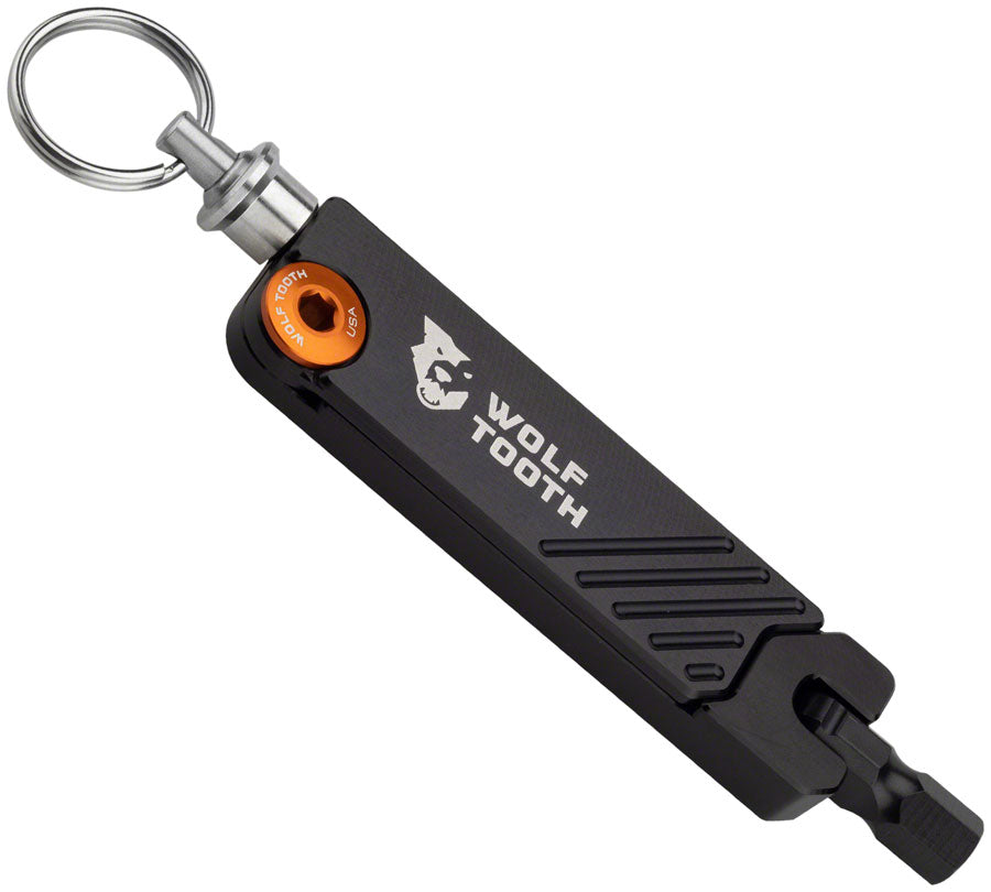 Wolf Tooth 6-Bit Hex Wrench Multi-Tool with Keyring - Gold-Goodwynn'sGoodwynn's