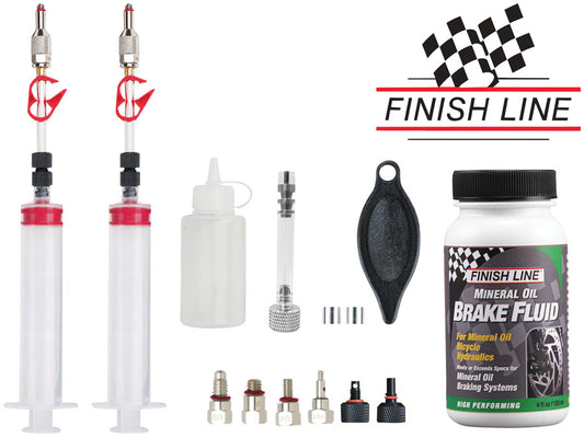 Jagwire Pro Mineral Oil Bleed Kit - Shimano Magura Tektro TRP Hayes Adapters Included-Goodwynn's