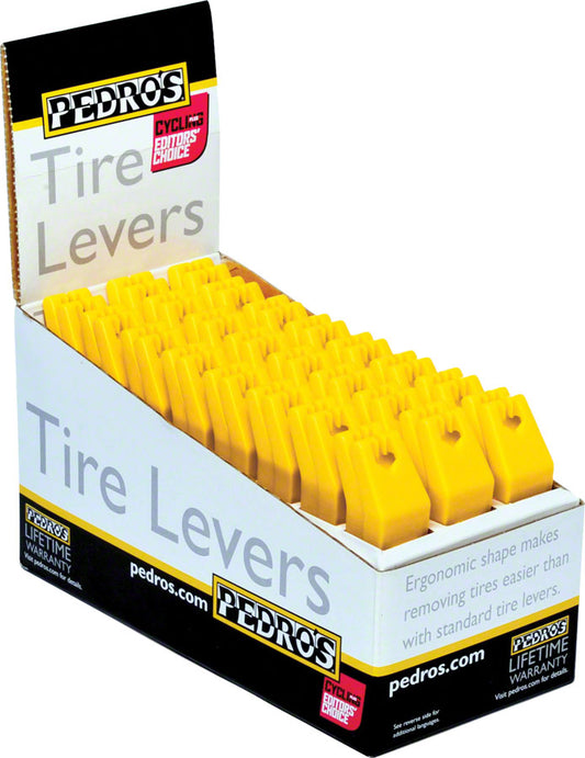 Pedros Composite Tire Levers Yellow (24 pair/POP)
