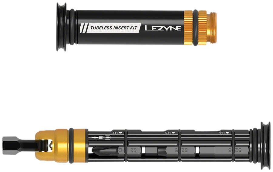 Lezyne Dual Insert Kit Bar-End Mount Multi Tool Tubeless Plug Tool BLK-Goodwynn'sGoodwynn's