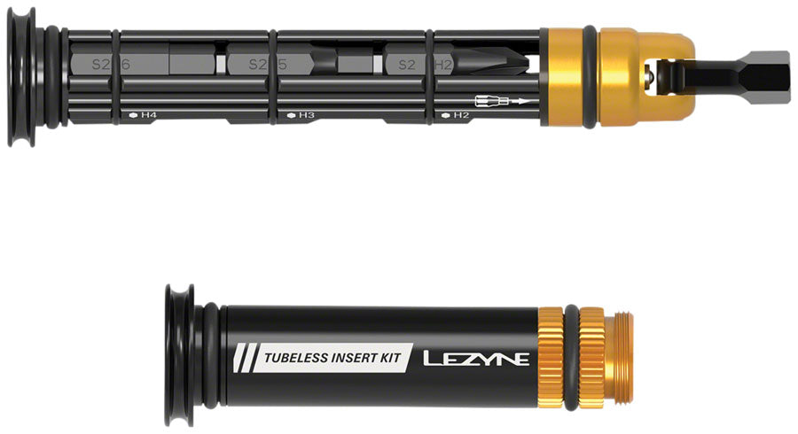 Lezyne Dual Insert Kit Bar-End Mount Multi Tool Tubeless Plug Tool BLK-Goodwynn'sGoodwynn's