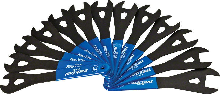 Park Tool SCW-SET.3 Cone Wrench Set 13-24 26 and 28mm Blue/Silver-Goodwynn'sGoodwynn's