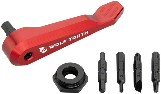 Wolf Tooth Components Axle Handle Multi-Tool Red