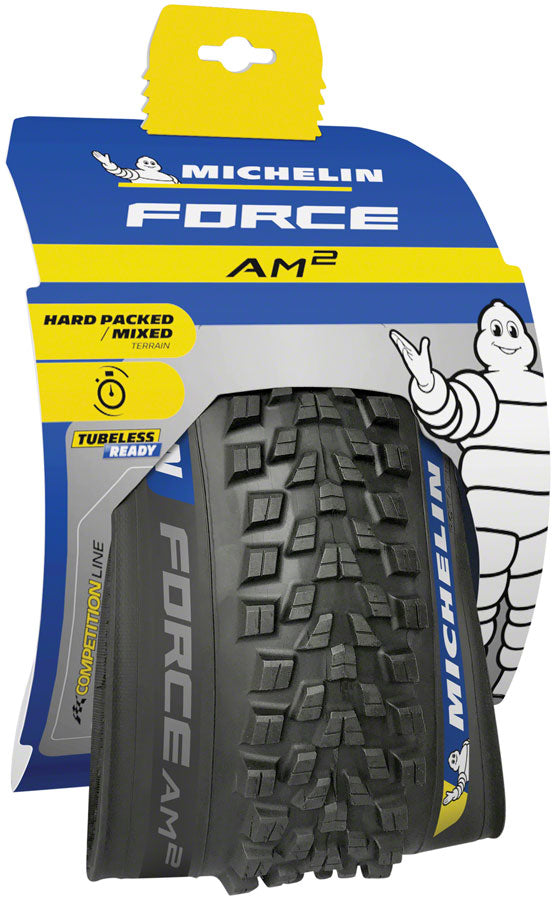 Michelin Force AM2 Tire - 29 x 2.4 Tubeless Folding Black Competition