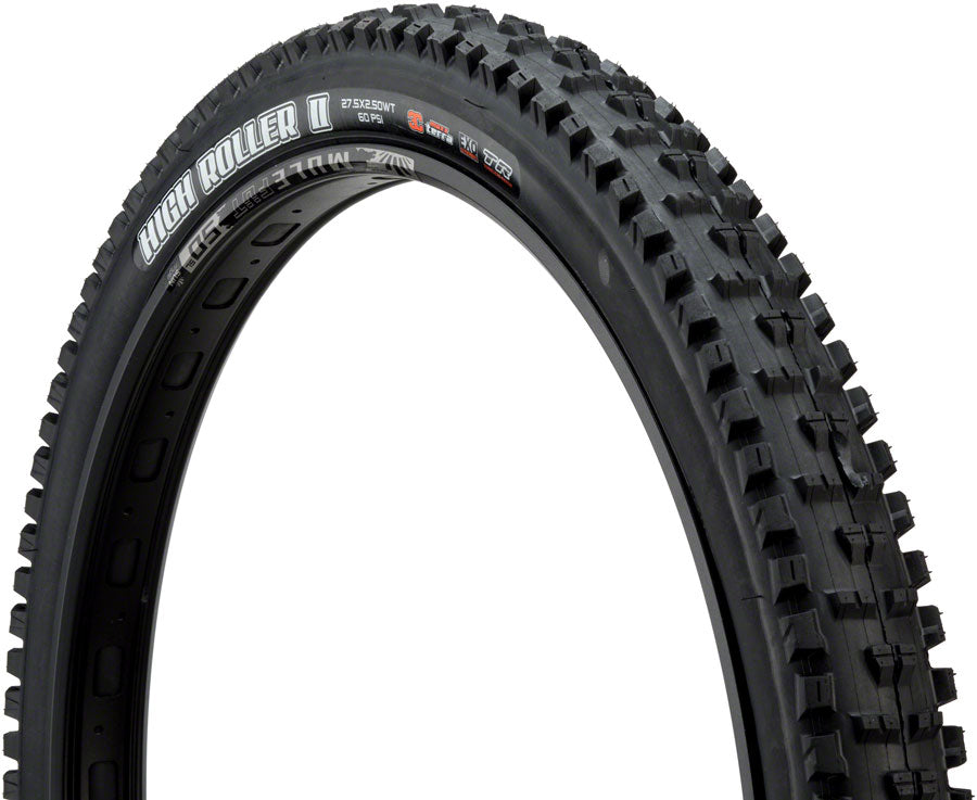 Maxxis High Roller II Tire - 27.5 x 2.5 Tubeless Folding BLK 3C Maxx Terra EXO Wide Trail-Goodwynn'sGoodwynn's