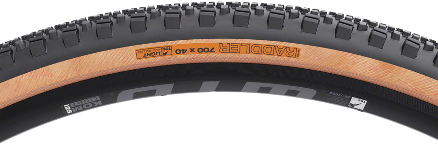 WTB Raddler Tire - 700 x 40 TCS Tubeless Folding BLK/Tan Light Fast Rolling-Goodwynn'sGoodwynn's