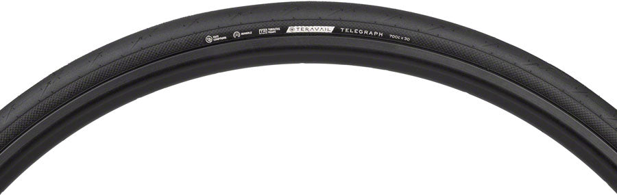 Teravail Telegraph Tire - 700 x 30 Tubeless Folding Black Durable-Goodwynn'sGoodwynn's