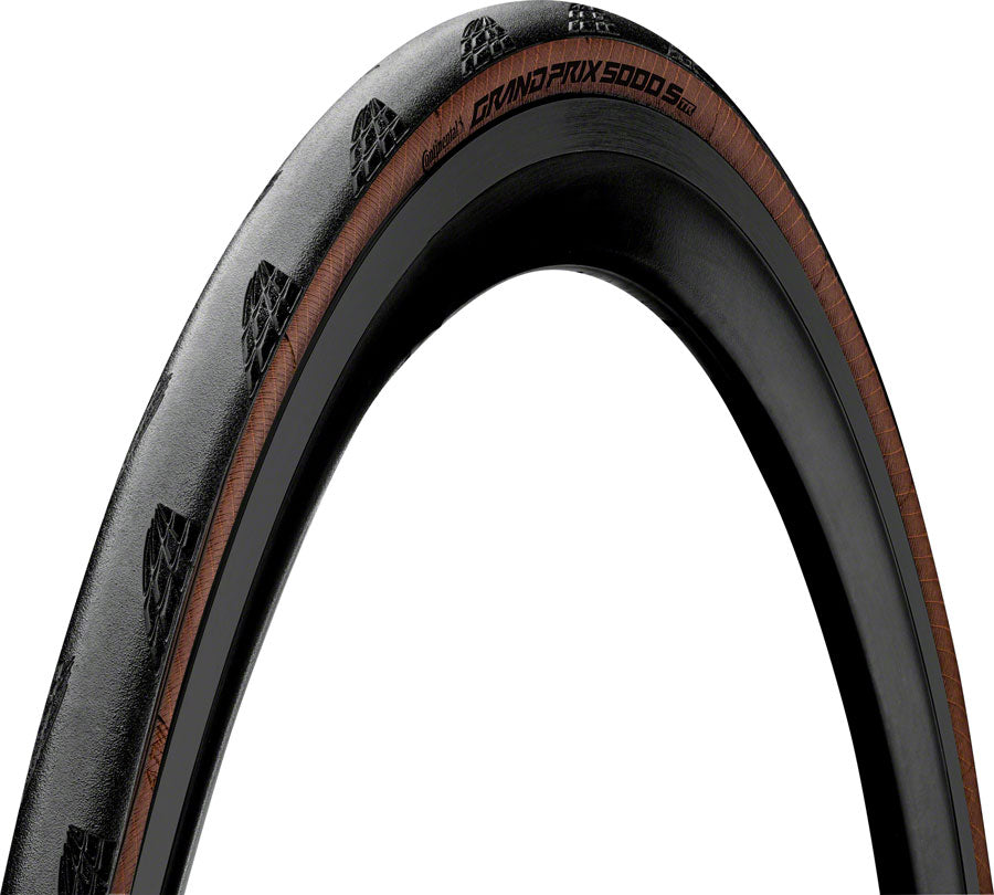 Continental Grand Prix 5000 S TR Tire - 700 x 32 Tubeless Folding BLK/Transparent BLKChili Vectran Breaker LazerGrip ACT-Goodwynn'sGoodwynn's