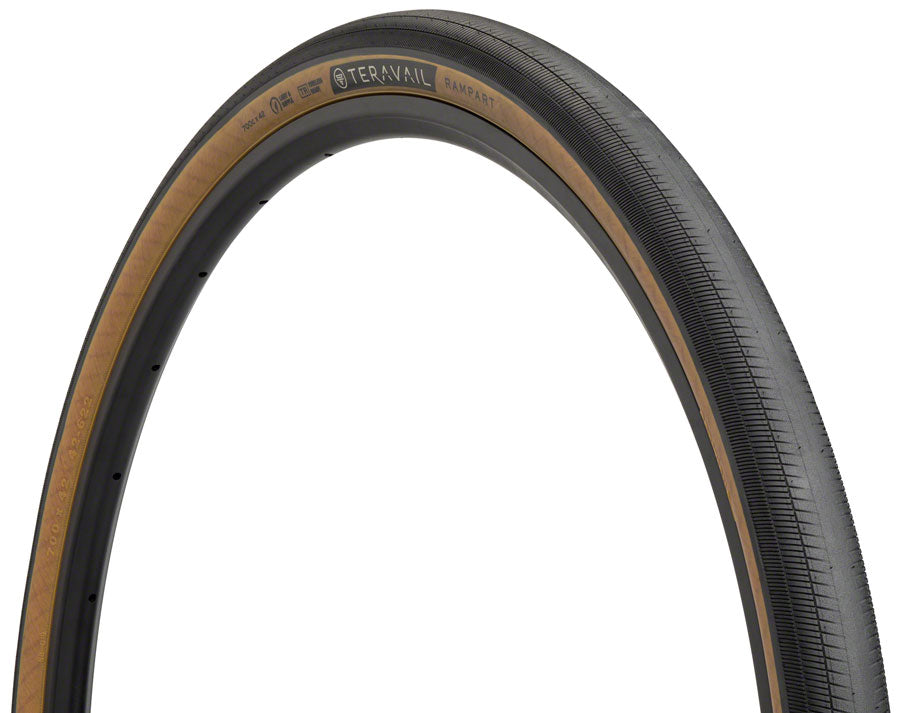 Teravail Rampart Tire - 700 x 42 Tubeless Folding Tan Light Supple Fast Compound-Goodwynn'sGoodwynn's