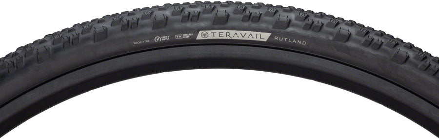 Teravail Rutland Tire - 700 x 38 Tubeless Folding BLK Light Supple Fast Compound