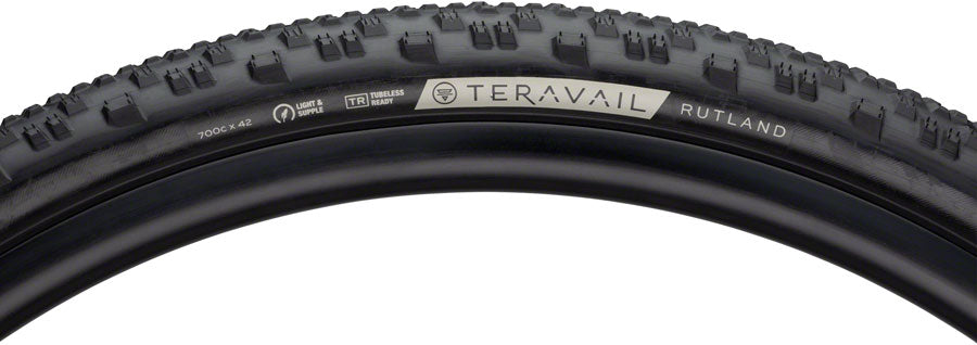 Teravail Rutland Tire - 700 x 42 Tubeless Folding Black Durable-Goodwynn'sGoodwynn's