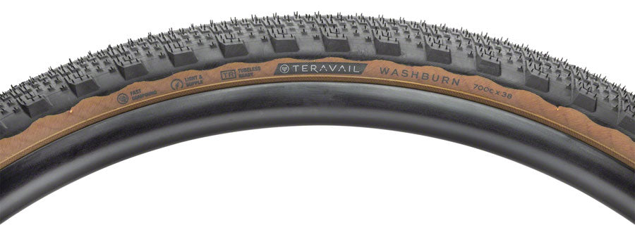 Teravail Washburn Tire - 700 x 38 Tubeless Folding Tan Light and Supple-Goodwynn'sGoodwynn's