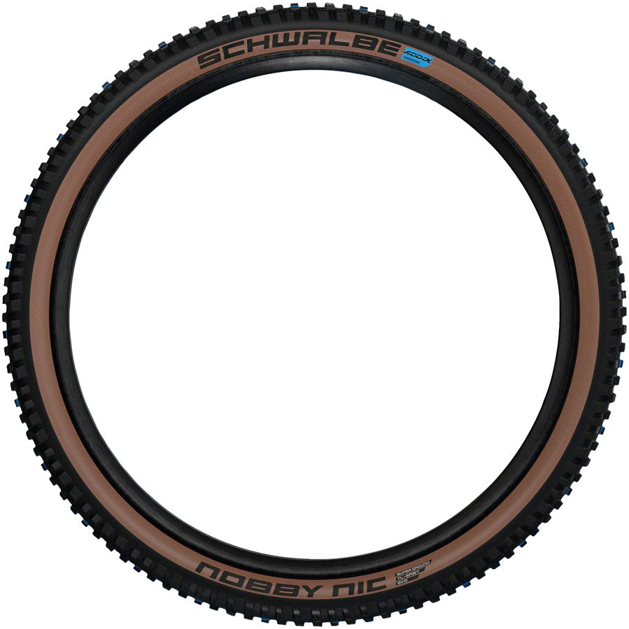 Schwalbe Nobby Nic Tire - 29 x 2.4 Tubeless Folding BLK/Bronze Evolution Line Super Ground Addix SpeedGrip-Goodwynn'sGoodwynn's