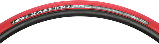Vittoria Zaffiro Pro Home Trainer Tire - 700 x 23 Folding Clincher Red-Goodwynn's