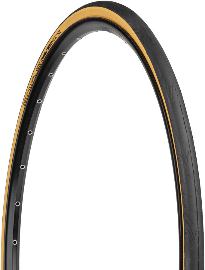Schwalbe One Tire - 700 x 25 Tubeless Folding BLK/Tan Performance Line RaceGuard Addix-Goodwynn'sGoodwynn's
