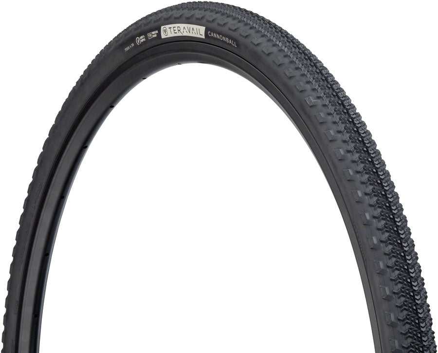Teravail Cannonball Tire - 700 x 38 Tubeless Folding BLK Light Supple Fast Compound-Goodwynn'sGoodwynn's