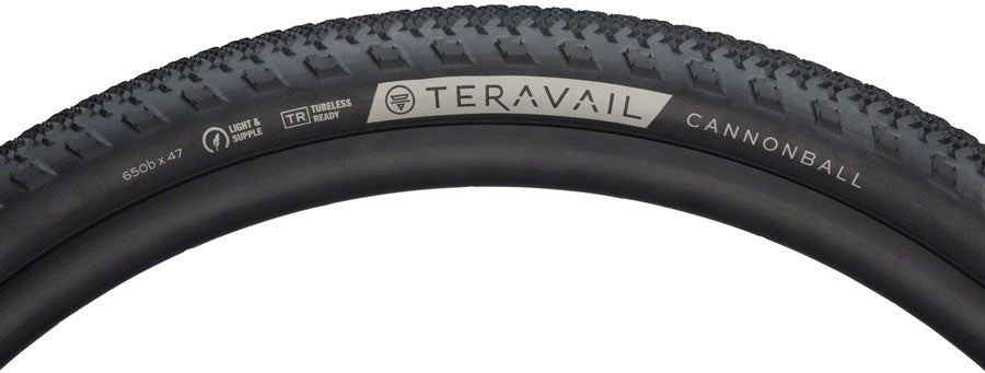 Teravail Cannonball Tire - 650b x 47 Tubeless Folding BLK Durable Fast Compound-Goodwynn'sGoodwynn's