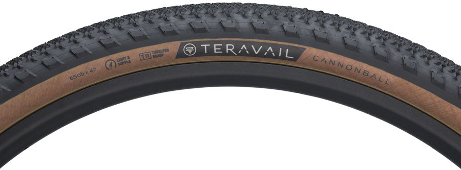 Teravail Cannonball Tire - 650b x 47 Tubeless Folding Tan Durable Fast Compound-Goodwynn'sGoodwynn's