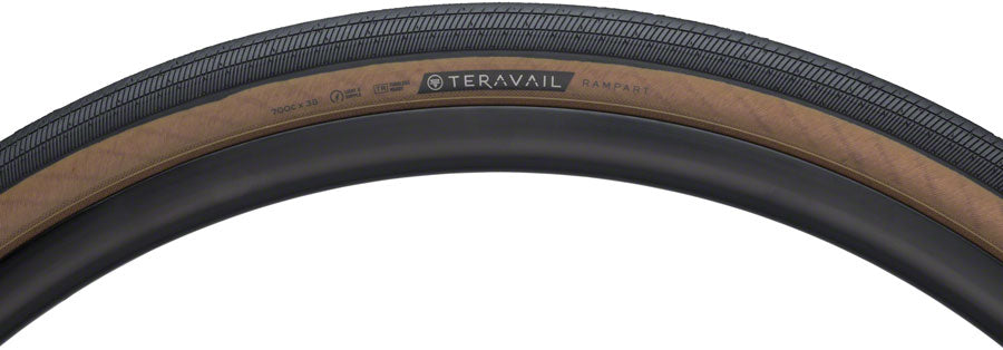 Teravail Rampart Tire - 700 x 38 Tubeless Folding Tan Light Supple Fast Compound-Goodwynn'sGoodwynn's