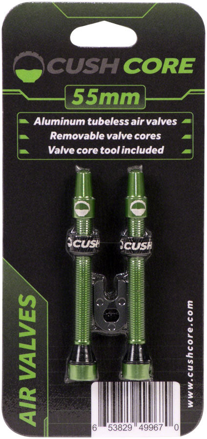CushCore Tubeless Presta Valve Set - 55mm Green-Goodwynn'sGoodwynn's