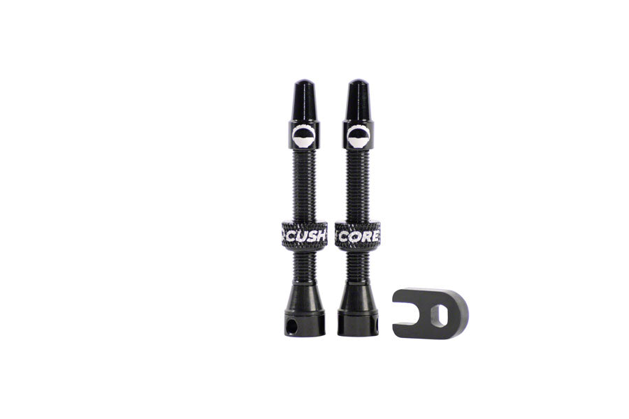 CushCore Tubeless Presta Valve Set - 44mm Black-Goodwynn'sGoodwynn's