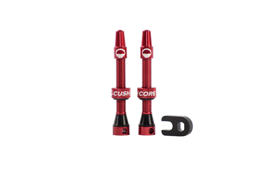 CushCore Tubeless Presta Valve Set - 44mm Red-Goodwynn'sGoodwynn's