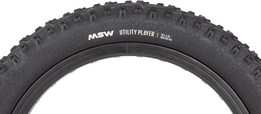 MSW Utility Player Tire - 16 x 2.25 Black Rigid Wire Bead 33tpi-Goodwynn'sGoodwynn's