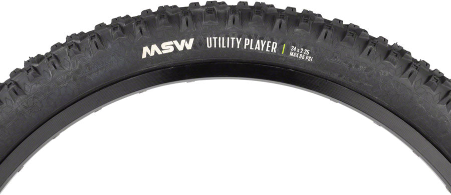 MSW Utility Player Tire - 24 x 2.25 Black Rigid Wire Bead 33tpi-Goodwynn'sGoodwynn's