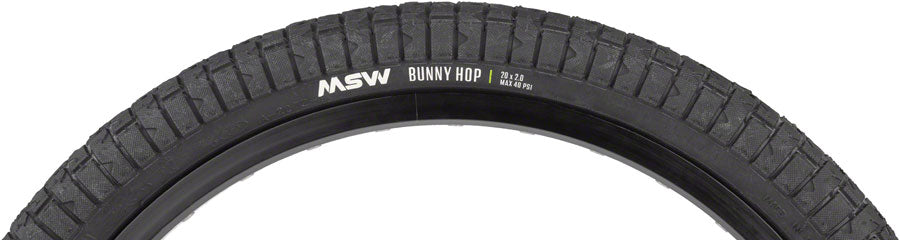 MSW Bunny Hop Tire - 20 x 2.0 Black Rigid Wire Bead 33tpi-Goodwynn&#39;sGoodwynn&#39;s