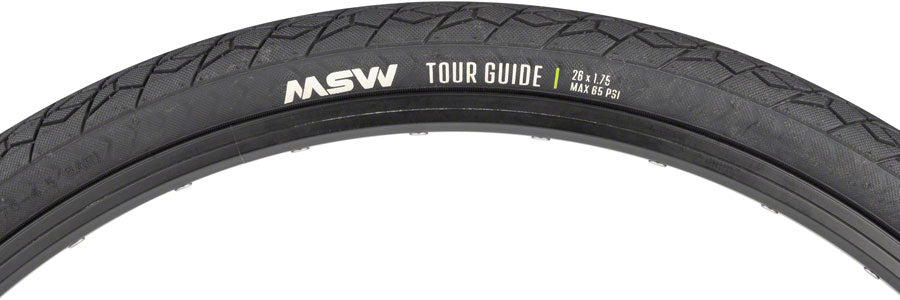 MSW Tour Guide Tire - 26 x 1.75 Black Rigid Wire Bead 33tpi-Goodwynn'sGoodwynn's