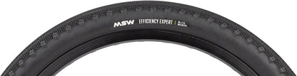 MSW Efficiency Expert Tire - 20 x 1.75 Black Rigid Wire Bead 33tpi
