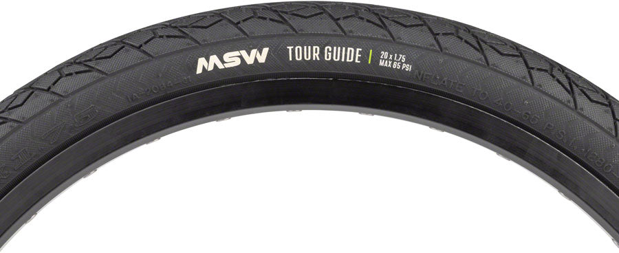 MSW Tour Guide Tire - 20 x 1.75 Black Rigid Wire Bead 33tpi-Goodwynn'sGoodwynn's