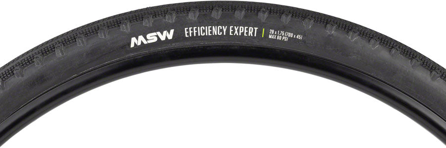 MSW Efficiency Expert Tire - 29 x 1.75 / 700 x 45 BLK Rigid Wire Bead 33tpi-Goodwynn'sGoodwynn's