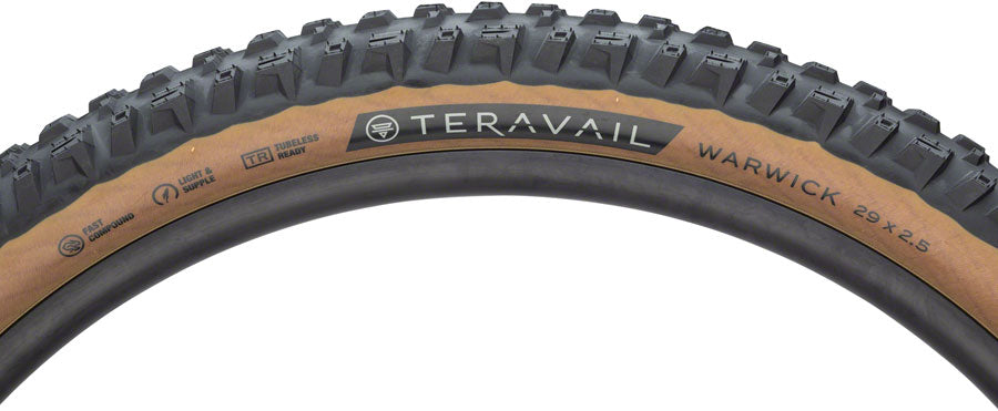 Teravail Warwick Tire - 29 x 2.5 Tubeless Folding Tan Light Supple Fast Compound-Goodwynn'sGoodwynn's